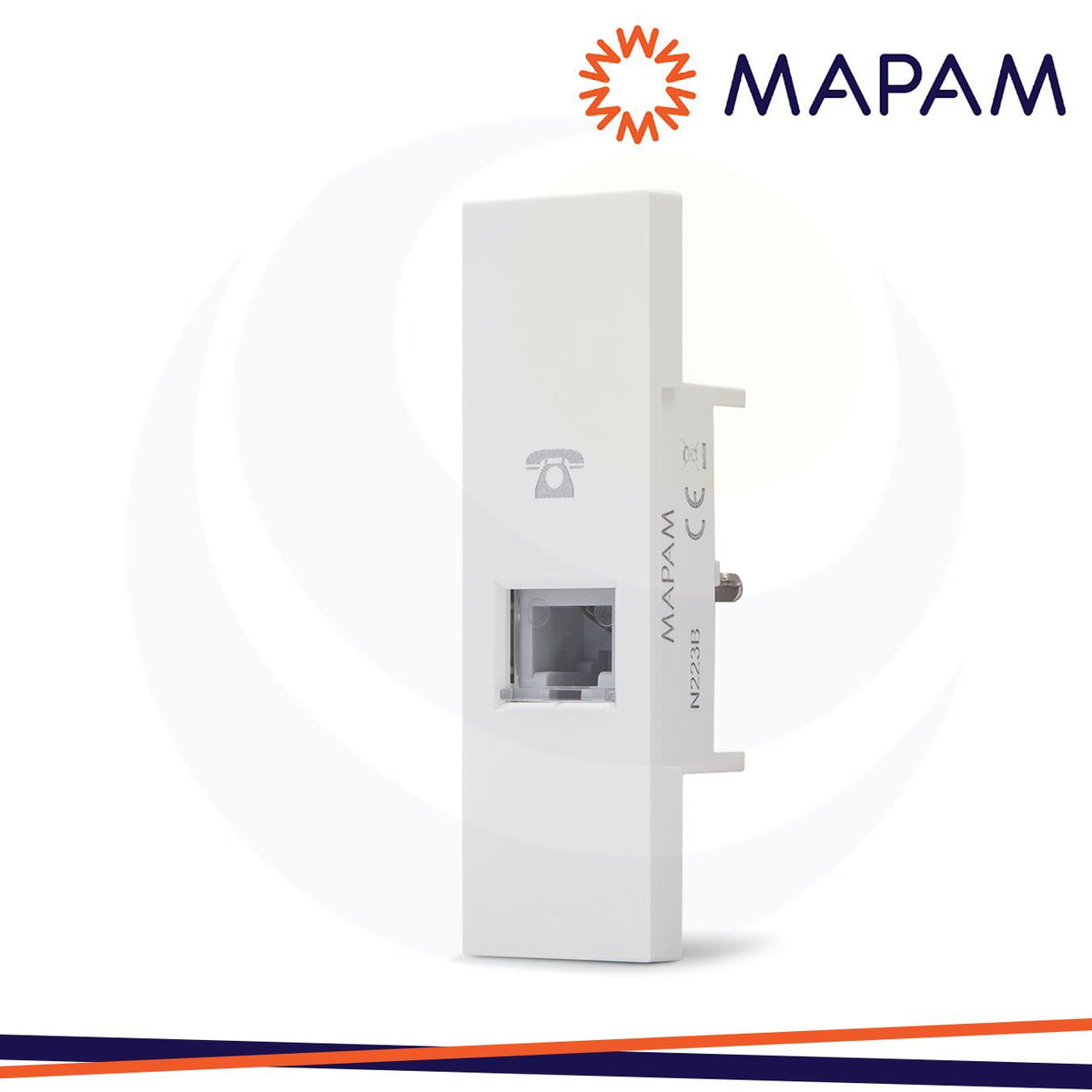PRESA RJ11 TELEFONO ZEN BIANCO