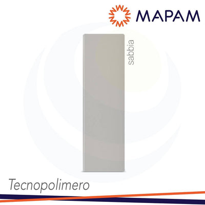 PLACCA DUE ELEMENTI TECNOPOLIMERO ZEN SABBIA