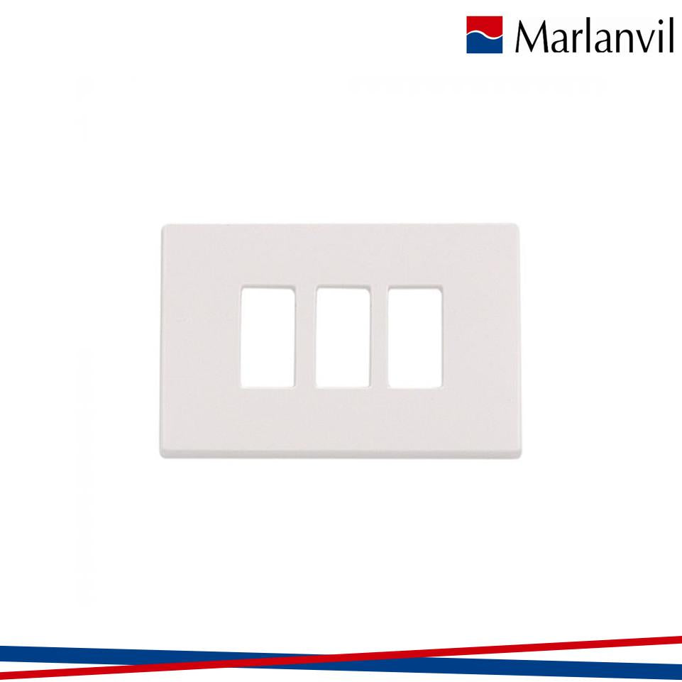 PLACCA S75 3P BIANCA RESINA