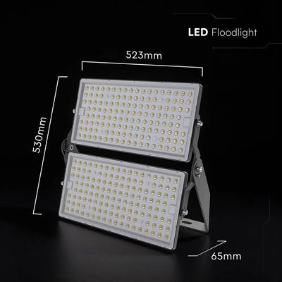 PROIETTORE LED CHIP CREE 500W 135LM/W COLORE NERO 360   CAVO 1M 4000K IP65