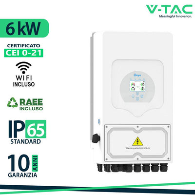 6KW HYBRID SOLAR INVERTER-SINGLE PHASE-10YEARS WARRANTY