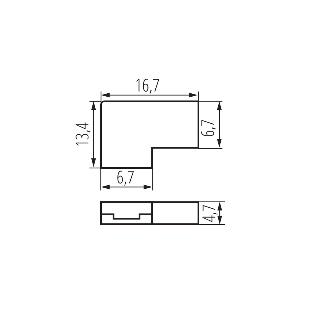 CONNETTORE PER NASTRI LED CON P 5 L - KANLUX