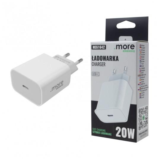 CARICABATTERIE USB-C DA 20W BIANCO 3A