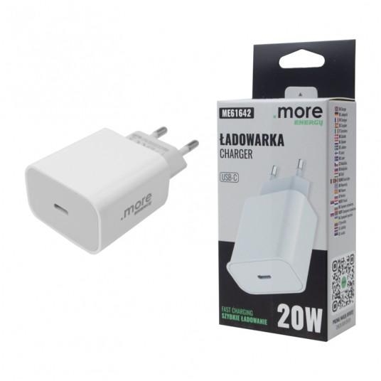 CARICABATTERIE USB-C DA 20W BIANCO 3A
