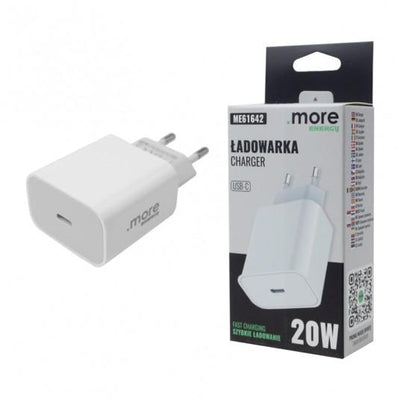 CARICABATTERIE USB-C DA 20W BIANCO 3A