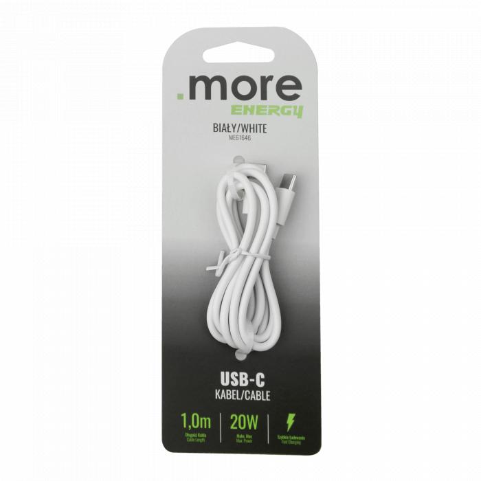 CAVO USB-C BIANCO 1M 20W 3A