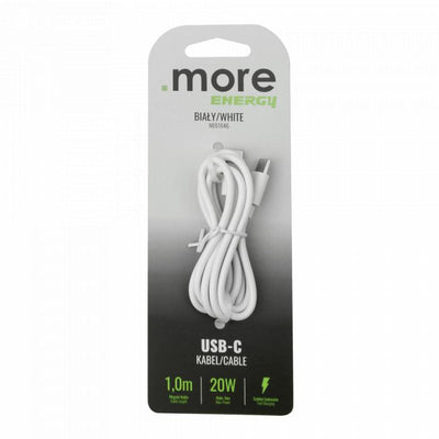 CAVO USB-C BIANCO 1M 20W 3A