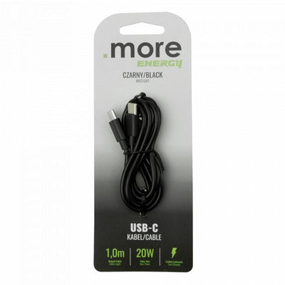 CAVO USB-C NERO 1MT 20W 3A