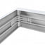 CORNICE PER PANNELLO LED 600X600X70MM H N/T ALU BIANCO