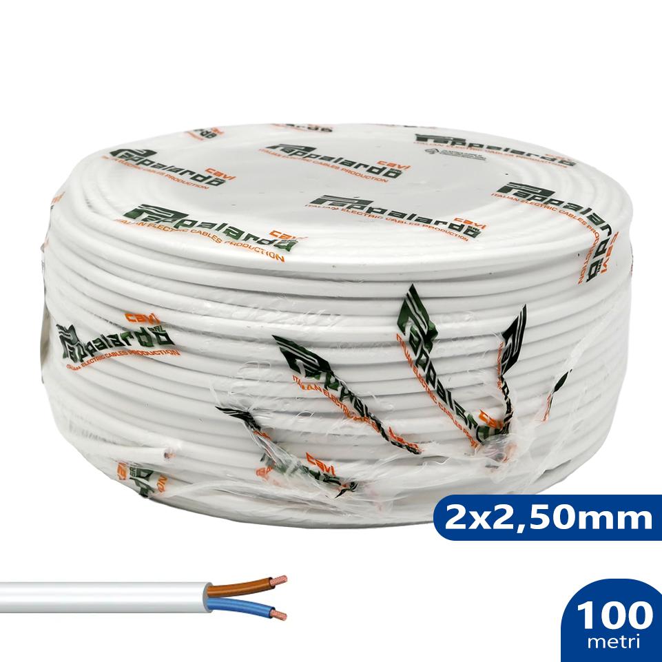 CAVO H05VV-F BIANCO 2X2,50