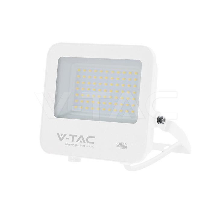 50W LED PROIETTORE CREE CHIP CORPO BIANCO 6500K 135LM/W