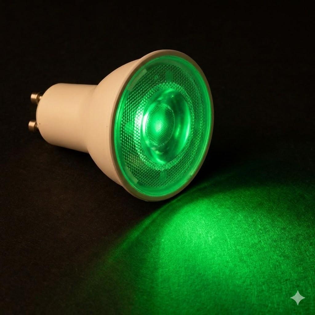 LED BULB GU10 4W VERDE 38GRADI