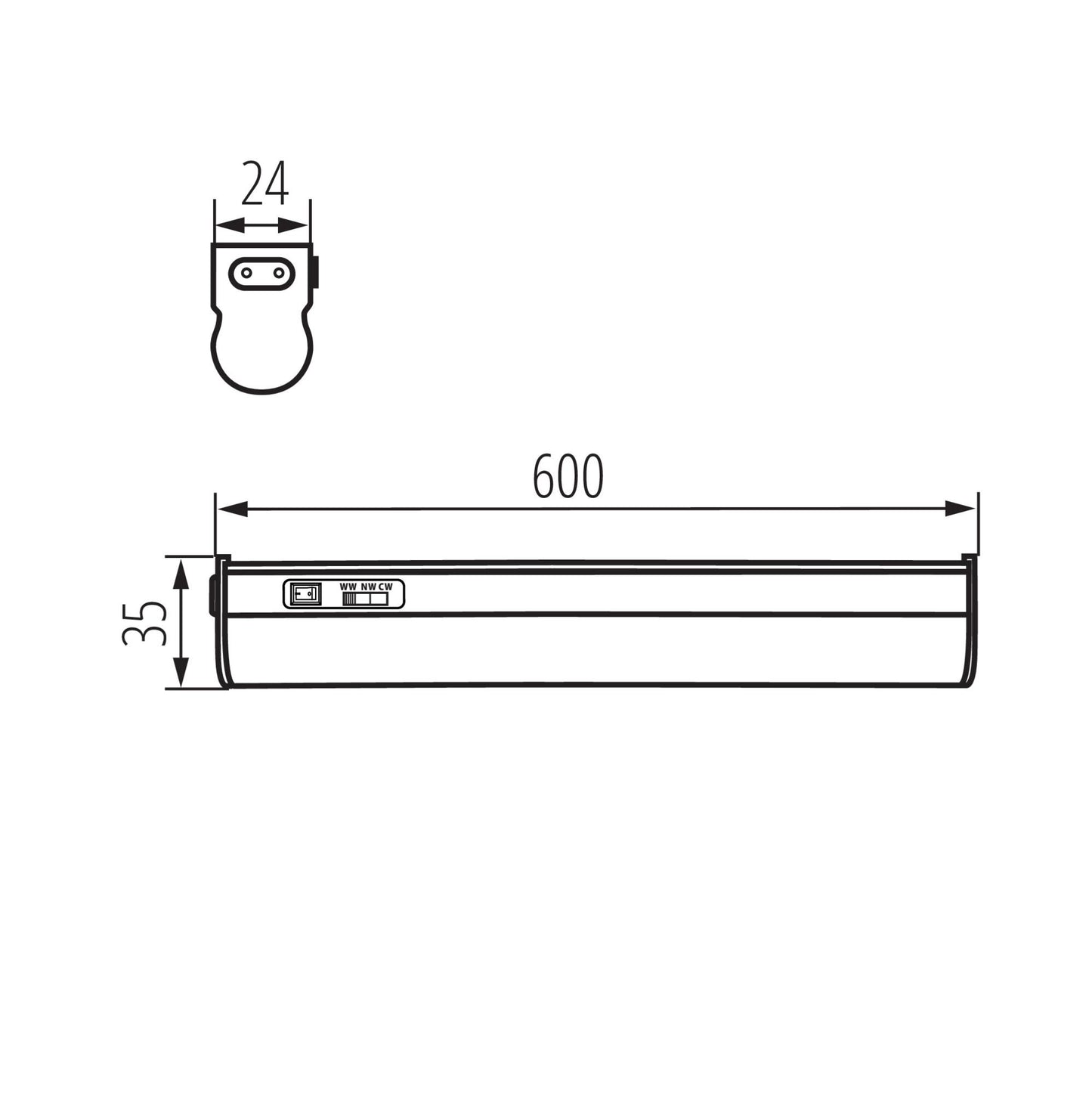 ALLOGGIAMENTO LED PER PENSILI MERA LED 8W CCT - KANLUX
