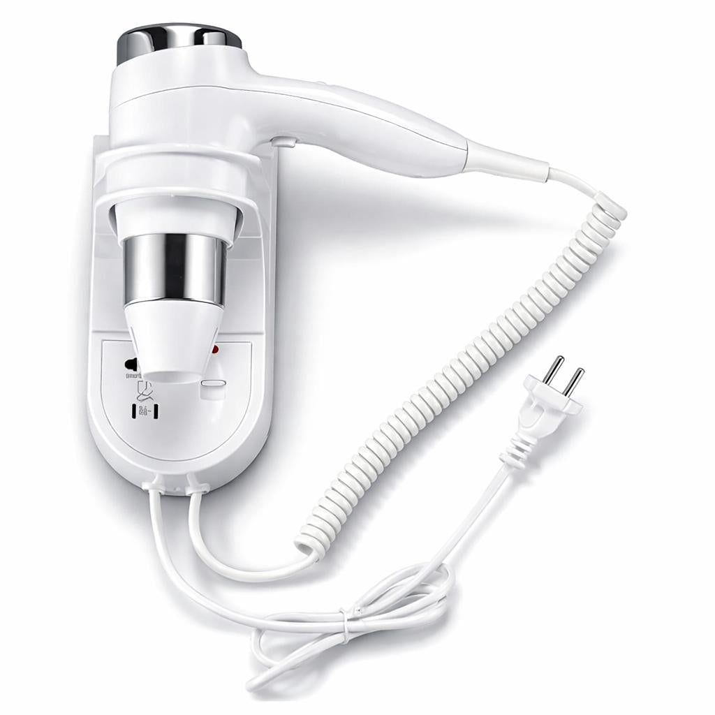 ASCIUGACAPELLI PER HOTEL 1600W 220-240V CON SPINA