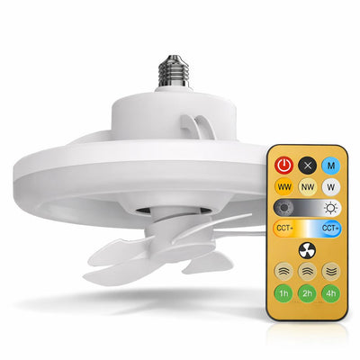 LAMPADA VENTILATORE E27 26CM 30W CON LED CCT INTEGRATO 10W
