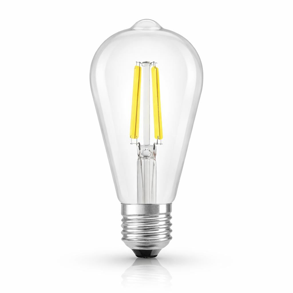 LAMP ST64 FILAMENT 4W 840LM E27 4000K 220-240V CLEAR A-CLASS