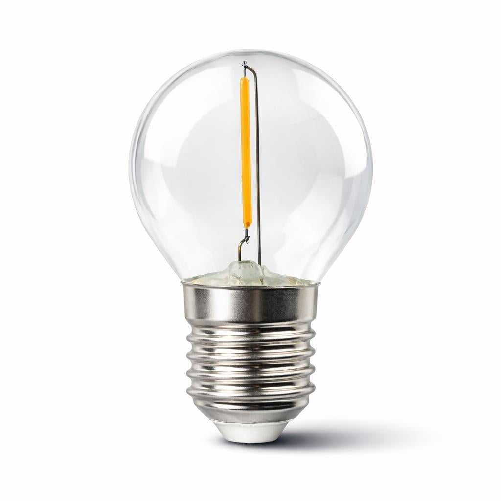 LED BULB G45 FILAMENT 1W 90LM  E27 3000K 220-240V
