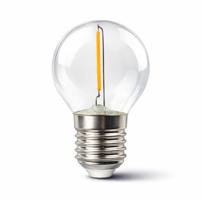 LED BULB G45 FILAMENT 1W 90LM  E27 3000K 220-240V