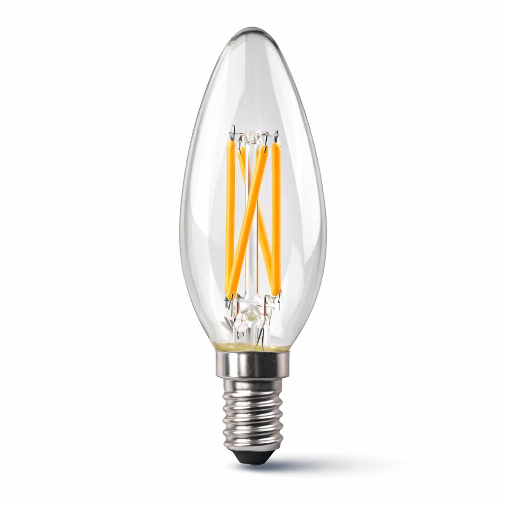 LED BULB C37 CROSSED FILAMENT  6.5W 806LM E14 3000K 220-240V