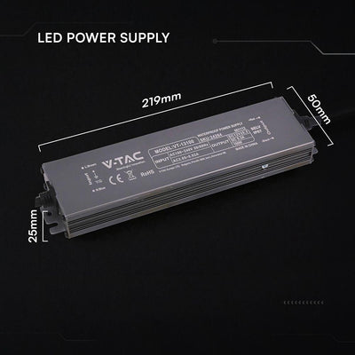 ALIMENTATORE LED IN METALLO 100W 12V 8.3  IP67