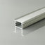 PROFILO LINEARE DA INCASSO PER STRIP LED FINO A 13.2MM, ALLUMINIO SILVER CON COPERTURA OPACA 2000X21X10MM