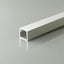 PROFILO LINEARE PER STRIP LED FINO A 10MM, ALLUMINIO SILVER CON COPERTURA OPACA 2000X12X10MM