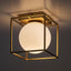 MODANE,WALL/CEIL.E14 1X15W,17X17CM,GOLD
