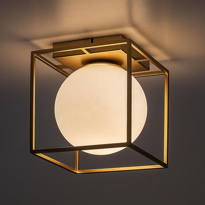 MODANE,WALL/CEIL.E14 1X15W,17X17CM,GOLD