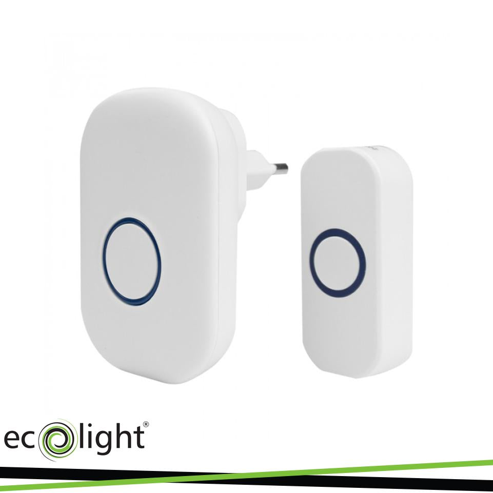 CAMPANELLO CON SPINA WIRELESS  BIM-01 BIANCO