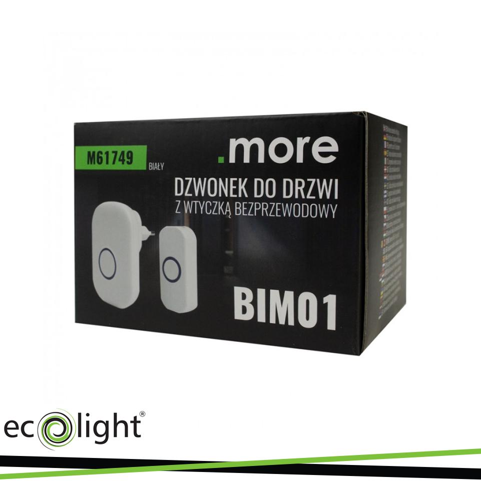 CAMPANELLO CON SPINA WIRELESS  BIM-01 BIANCO