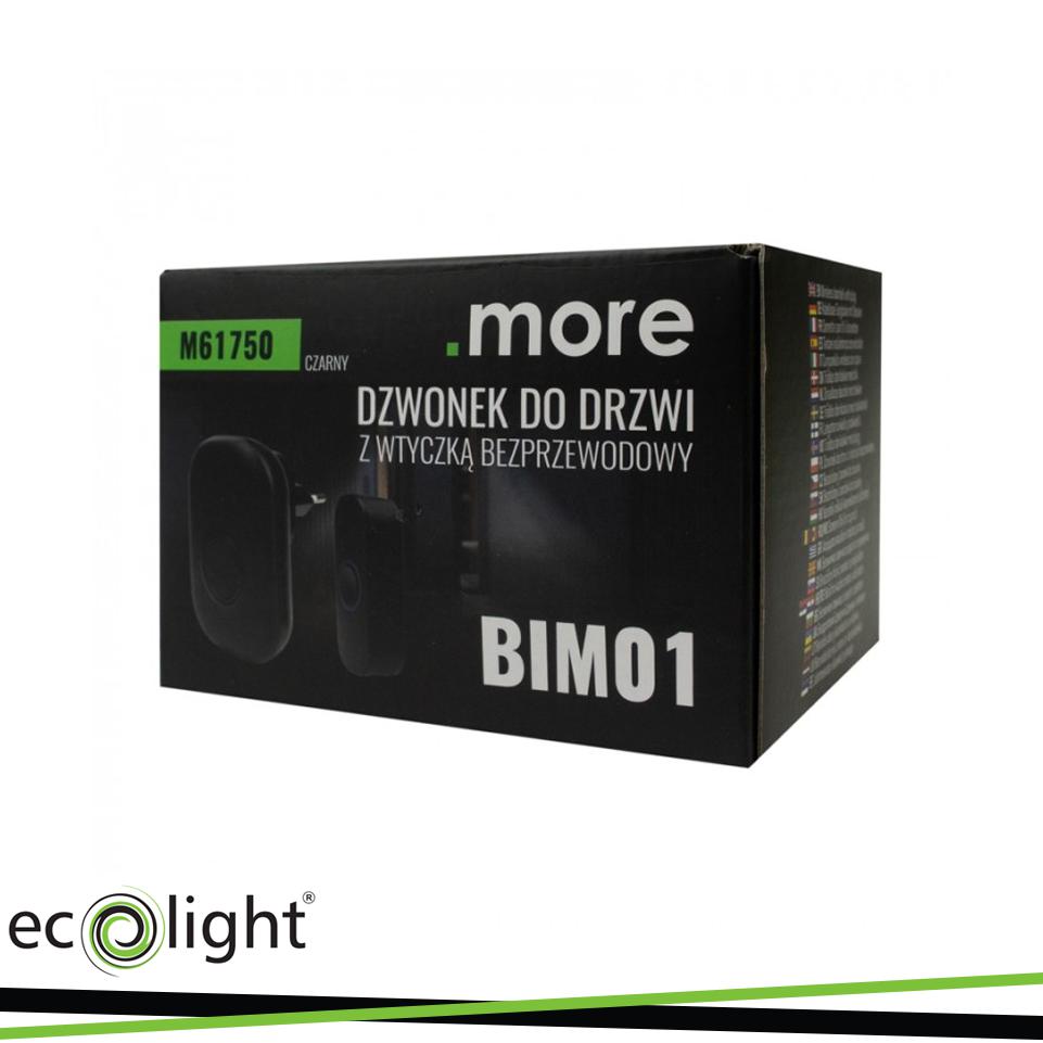 CAMPANELLO CON SPINA WIRELESS  BIM-01 NERO