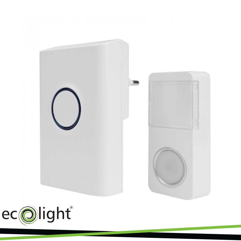 CAMPANELLO CON SPINA WIRELESS  BIM-02 BIANCO