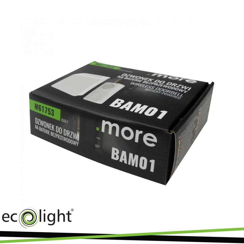 CAMPANELLO WIRELESS A BATTERIA BAM-01 BIANCO