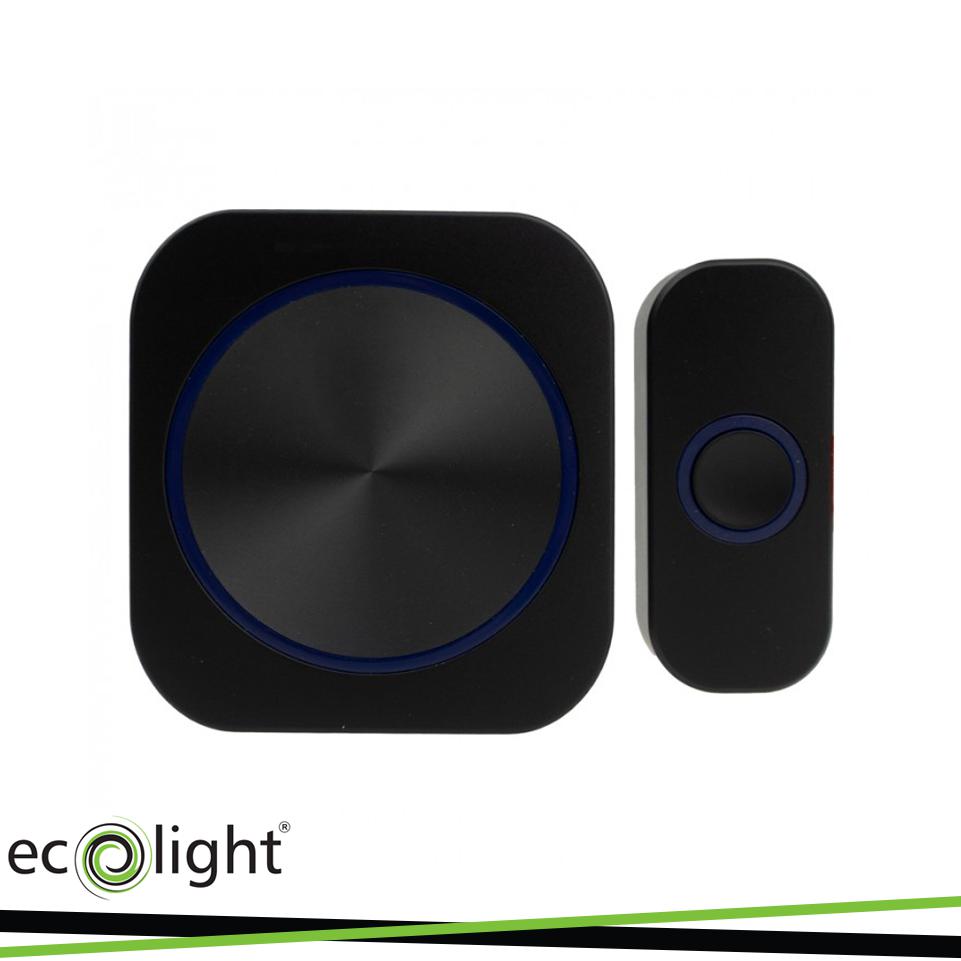 CAMPANELLO WIRELESS A BATTERIA BAM-02 NERO