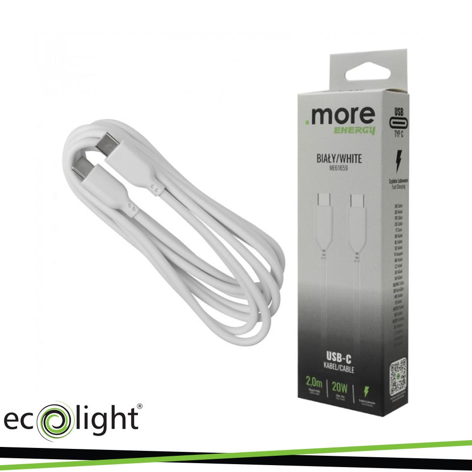 CAVO USB-C BIANCO 2MT