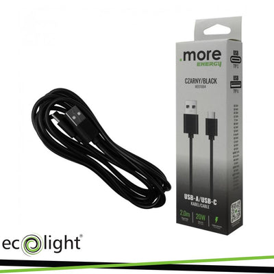 CAVO USB-A/USB-C NERO 2MT