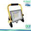 FARO LED DA CANTIERE CHIP CREE 50W CON STAFFA E CAVO 3M 4000K NERO IP65
