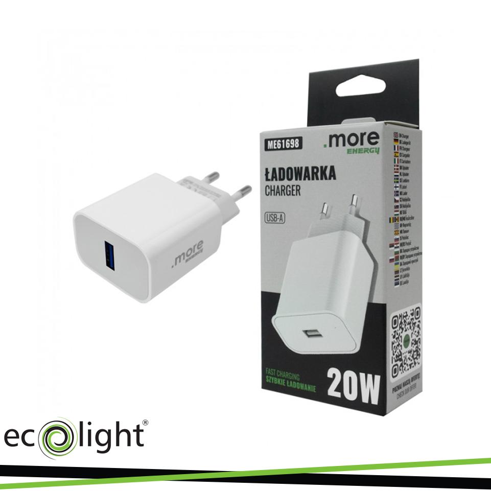 CARICABATTERIE USB DA 20W BIANCO