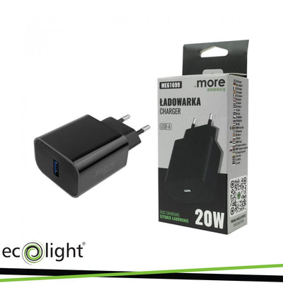 CARICABATTERIE USB DA 20W NERO