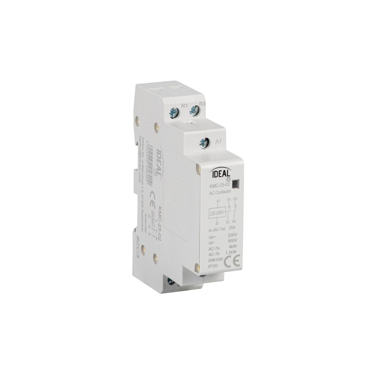 CONTATTORE MODULARE, ALIMENTAZIONE 230V AC KMC-25-02 - KANLUX