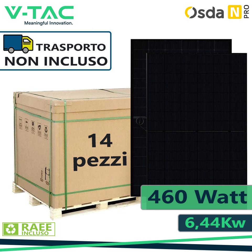 460W N-TYPE BIFACCIALE OSDA FULL BLACK 1762X1134X30MM