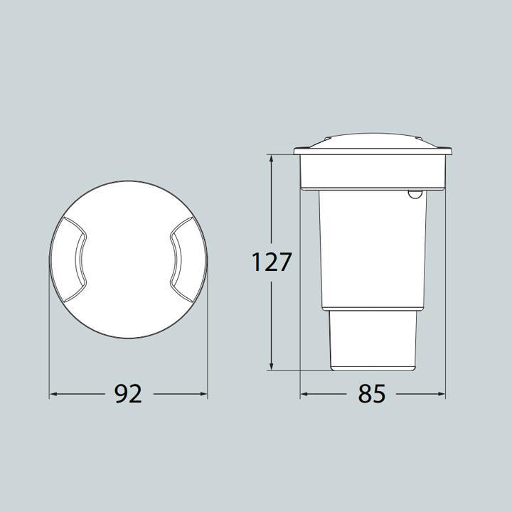 CECI 90 2L GRIGIO SATIN LED GU10 2,9W CCT SET