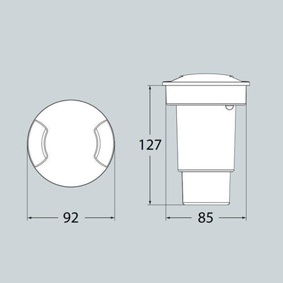 CECI 90 2L GRIGIO SATIN LED GU10 2,9W CCT SET