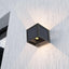 APPLIQUE SOLARE LED DA GIARDINO QUADRATA CON SENSORE PIR E USB NERA CCT IP65
