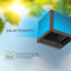 APPLIQUE SOLARE LED DA GIARDINO QUADRATA CON SENSORE PIR E USB MARRONE CCT IP65