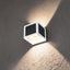 APPLIQUE SOLARE LED DA GIARDINO QUADRATA CON SENSORE PIR E USB BIANCA CCT IP65