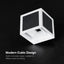 APPLIQUE SOLARE LED DA GIARDINO QUADRATA CON SENSORE PIR E USB BIANCA CCT IP65