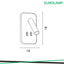 LAMPADA DA PARETE 11W+3W 3000K BIANCO
