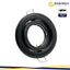 FARETTO INCASSO GU10 NERO OPACO ORIENTABILE FORO DA 80-90MM