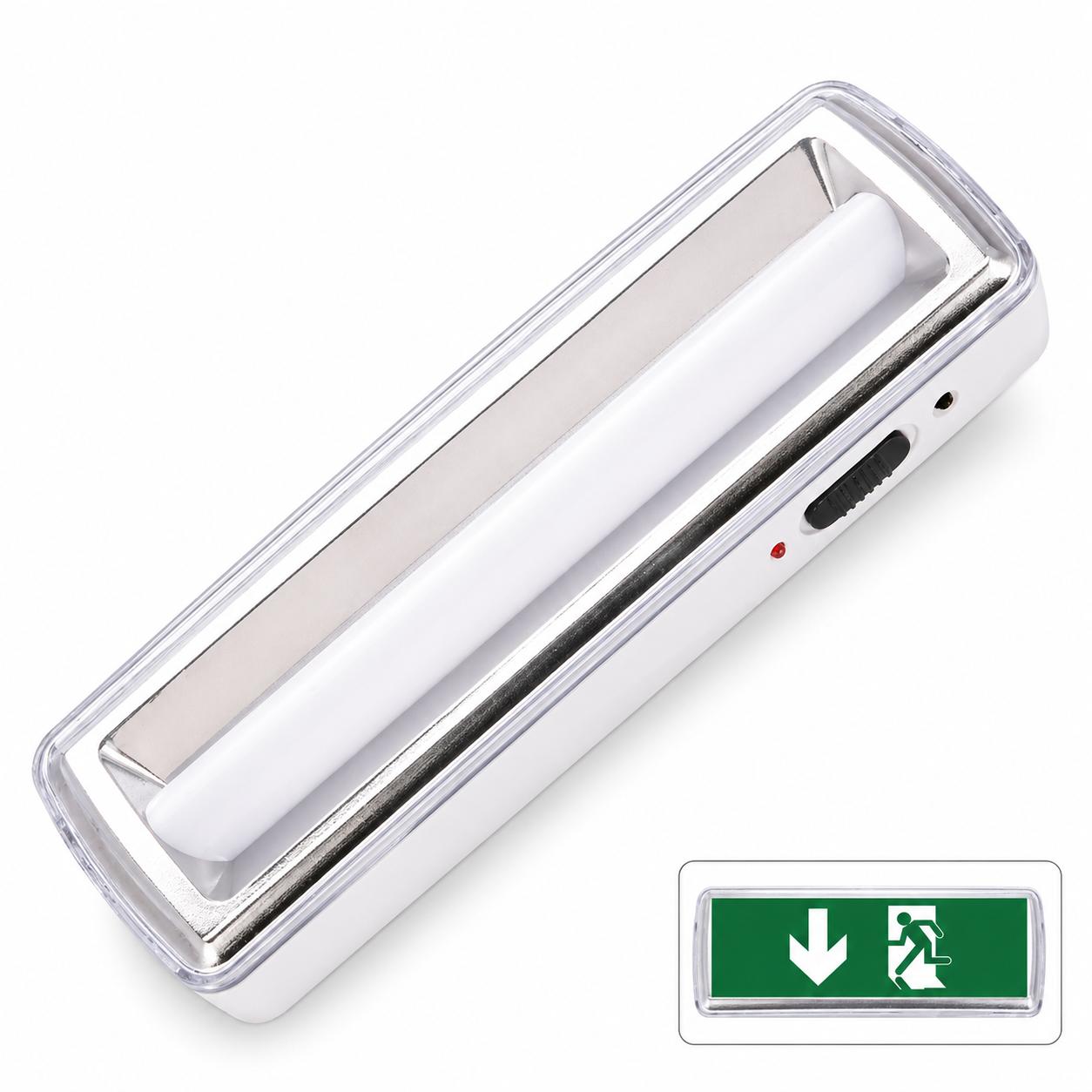 LUCE DI EMERGENZA 20 LED SMD 4W IP20 + PITTOGRAMMA 6500K